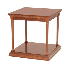 Empire Style Two-Tier Walnut Side Table