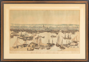 Thomas Horner "New York from Brooklyn", 19th Century