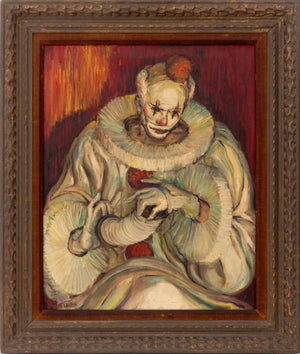 Ben Lassen Portrait of a Clown Oil