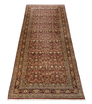 Persian Qum Silk Rug, 12' 7" x 6'