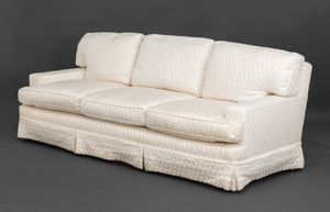 Fine Arts Furniture Company White Silk Blend Sofa