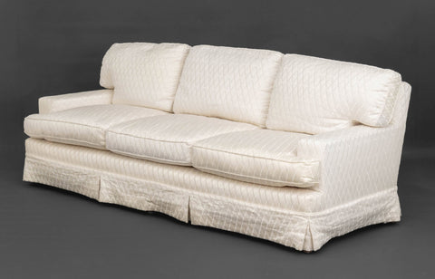Fine Arts Furniture Company White Silk Blend Sofa