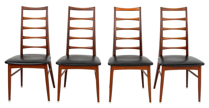 Niels Koefoed "Lis" Teak Dining Chairs, 4
