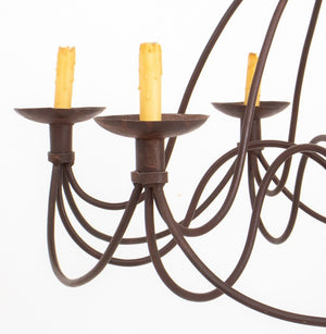 American Wrought Iron Six-Light Chandelier (9894587334963)