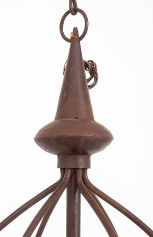 American Wrought Iron Six-Light Chandelier (9894587334963)