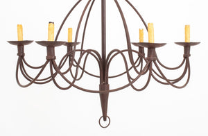 American Wrought Iron Six-Light Chandelier (9894587334963)
