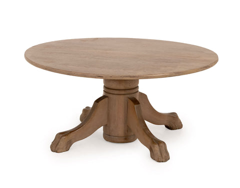 American Oak Circular Top Coffee Table
