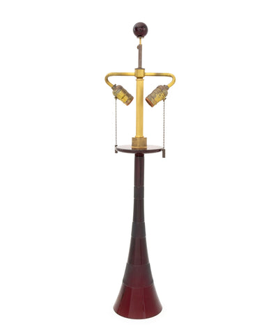 John Hutton for Donghia Vintage Ruby Murano Glass Lamp