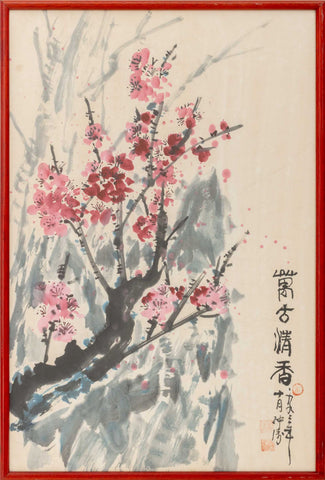 Ding Yong Nian Cherry Blossoms Gouache