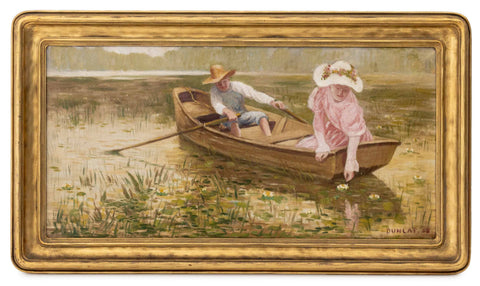 Helena Adele Dunlap Rowing on the River, 1908