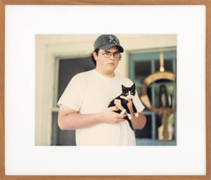 Tracey Baran Man & Kitten Chromogenic Print, 1998