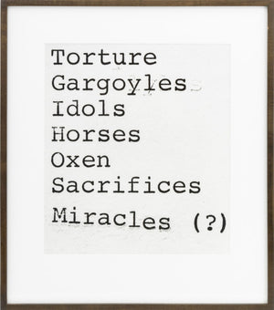Erica Baum (American, b. 1961), "Untitled (Torture)", Gelatin Silver Print, 1998
