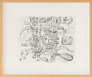 Carroll Dunham Abstraction Lithograph, 1994