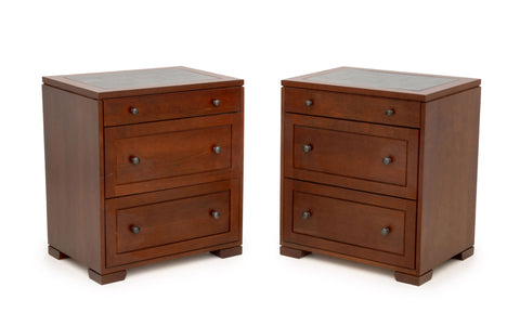 Pair of Copeland Furniture Mahogany Bedside Tables
