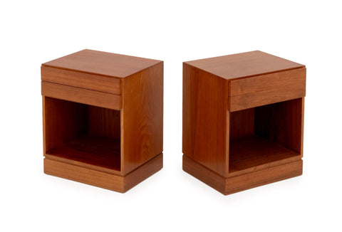 Pair of Arne Wahl Iversen Teak Bedside Tables