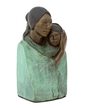 Jean Juhlin "Mother & Child" Patinated Bronze Sculpture