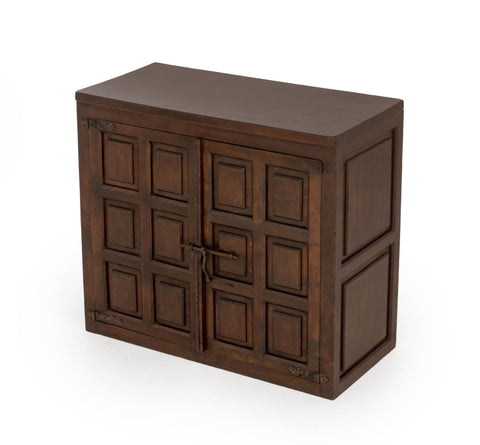 Spanish Colonial Oak Two-Door Cabinet, 18th century
