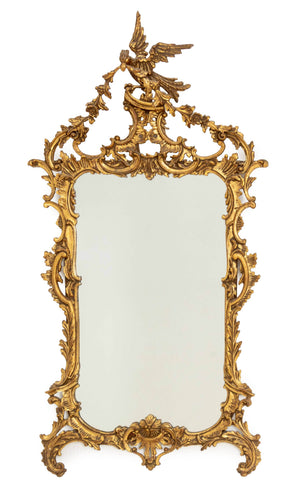 Baroque Style Gilt Composite Framed Mirror