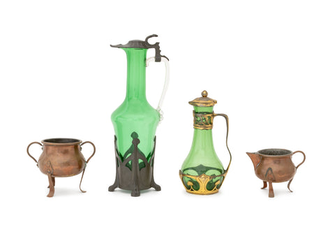 Collection of Four Arts and Crafts Vessels, circa 1900