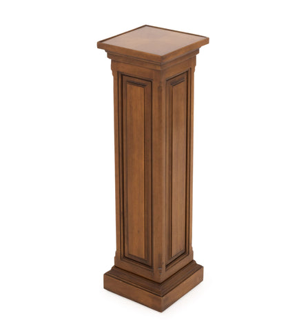Neoclassical Style Walnut Pedestal Stand