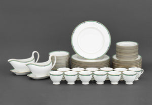 Wedgwood "Jade" Pattern Bone China Partial Dinnerware Service, 82