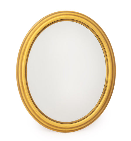 Modern Giltwood Framed Oval Mirror