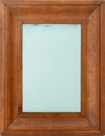 Modern Mahogany Framed Mirror