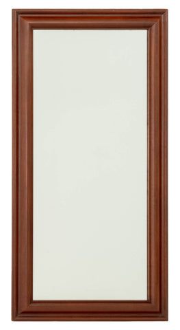 Modern Mahogany Framed Full-Length Mirror