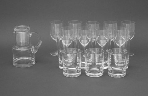 Baccarat Crystal Part Drinkware Service, 13 Pieces
