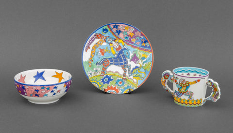 Three Gene Moore for Tiffany & Company Porcelain 
