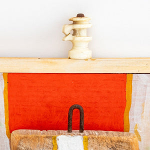 Uri Shulevitz Wood and Paint Collage Sculpture (9808333799731)
