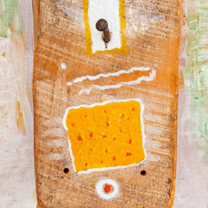 Uri Shulevitz Wood and Paint Collage Sculpture (9808333799731)