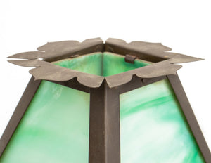 Arts and Crafts Brass and Iron Table Lamp (9703383269683)