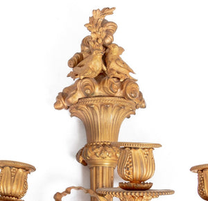 Louis XVI Style Gilt Bronze Appliques, Pair (9846911795507)