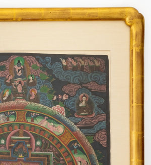 Tibetan Buddhist Mandala Gouache on Paper (9776132227379)