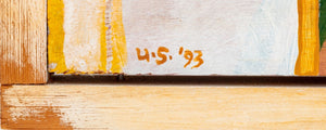 Uri Shulevitz Wood and Paint Collage Sculpture (9808333799731)