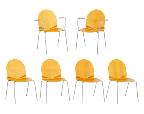 Set of Six Nanna Ditzel for Frederica Furniture 