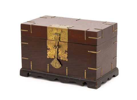Chinese Brass Mounted Elm Chest