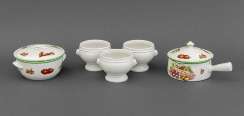 Collection of Five Pillivuyt France Porcelain Tableware Pieces