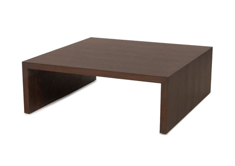 Modern Minimalist Wenge Stained Oak Coffee Table