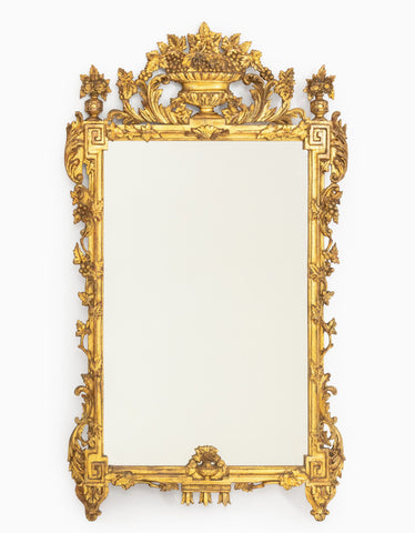 Rococo Style Giltwood Framed Mirror