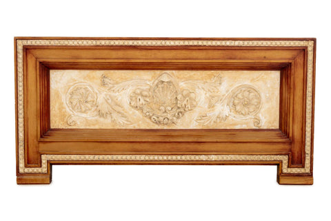 Neoclassical Style Fruitwood Framed Plaster Panel