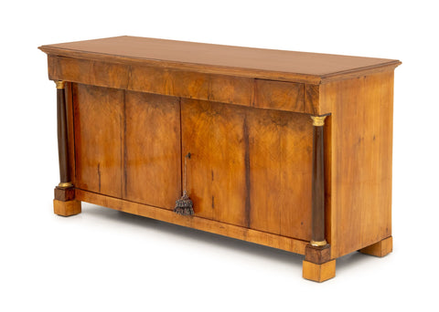 Italian Empire Walnut Commode a Vantaux