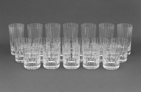 Set of Eighteen Baccarat Crystal 