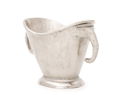 Elephant Head Motif Aluminum Champagne Bucket