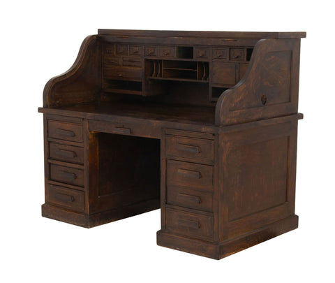 Derby Desk Co. Oak Rolltop Desk