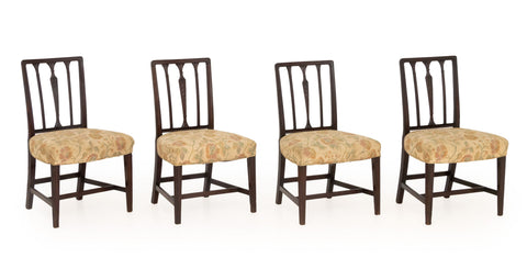 Set of Four George III Mahogany Side Chairs
