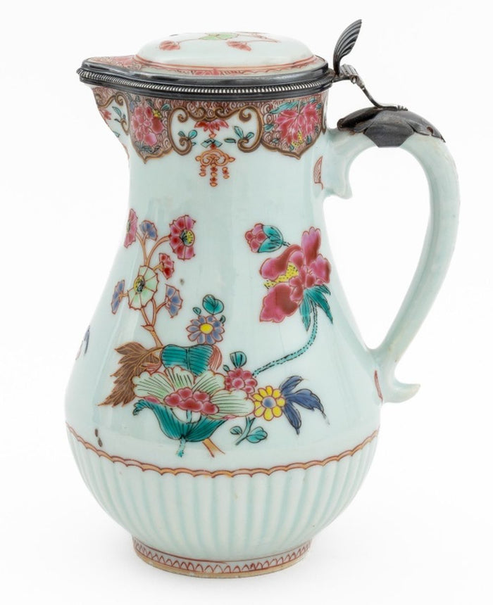 Chinese Export Famille Rose Porcelain Ewer