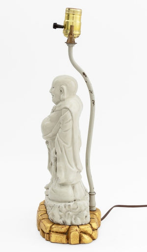 Chinese Blanc de Chine Buddha Sculpture as Lamp (9755403714867)