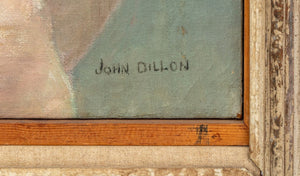 John Dillon Portrait of a Nude Man Oil, 1958 (9804620661043)
